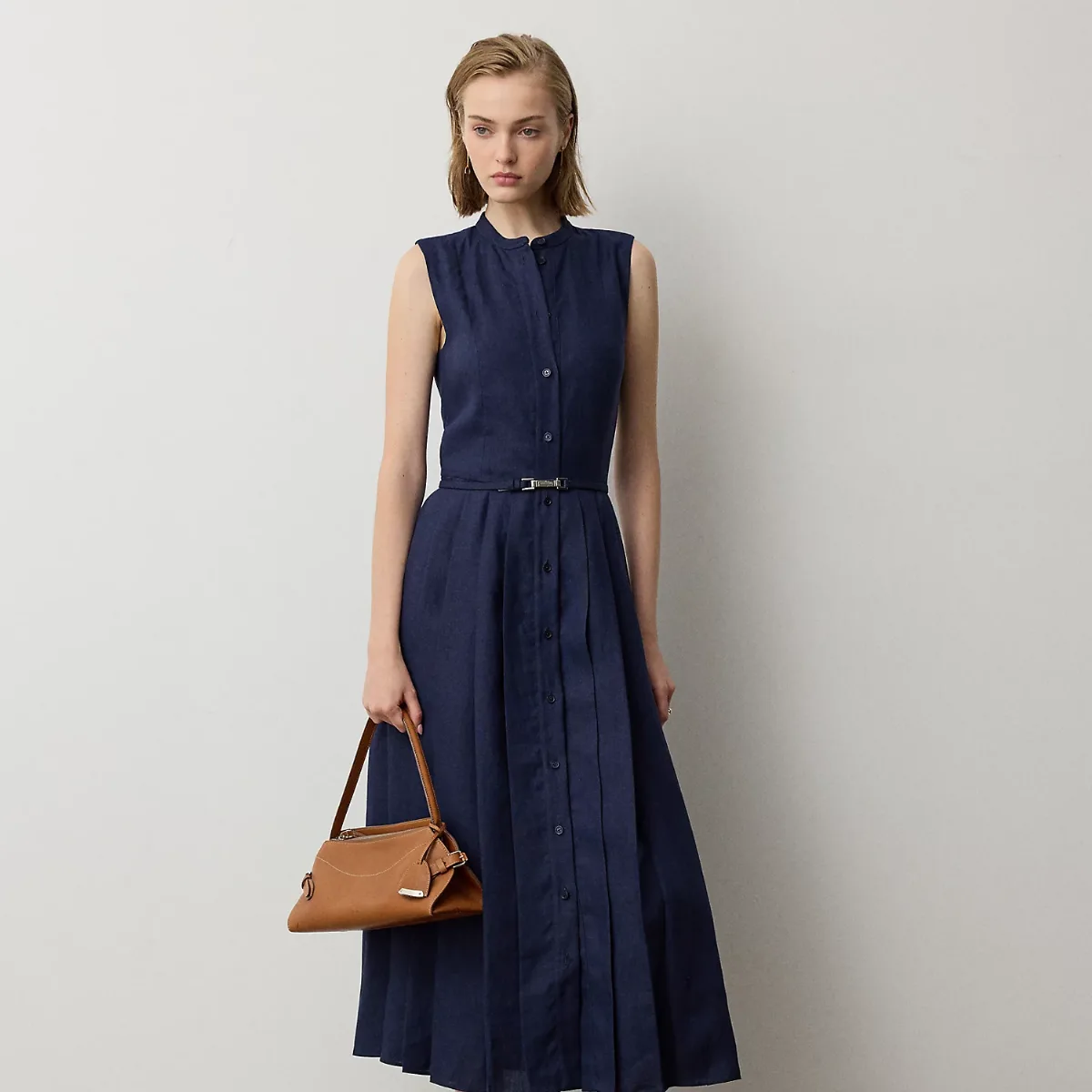 Kennedi Linen Sleeveless Day Dress