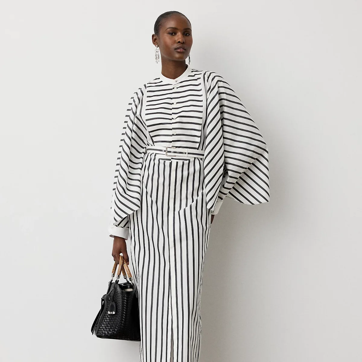 Juliana Striped Cotton Day Dress by Ralph Lauren