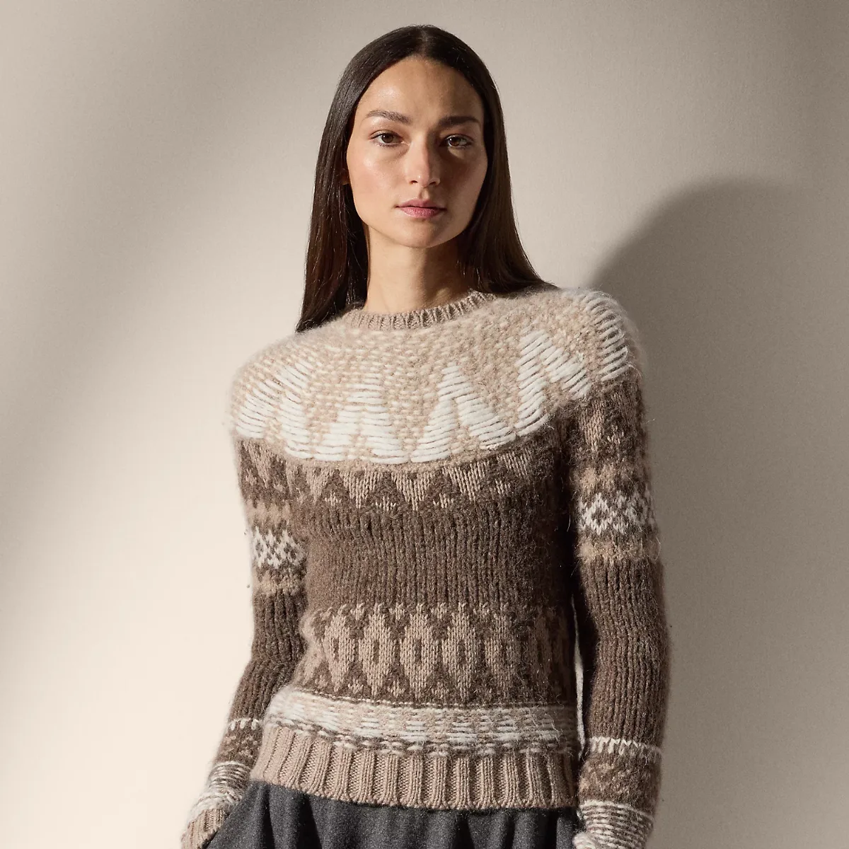 Jacquard-Knit Cashmere-Blend Sweater by Ralph Lauren