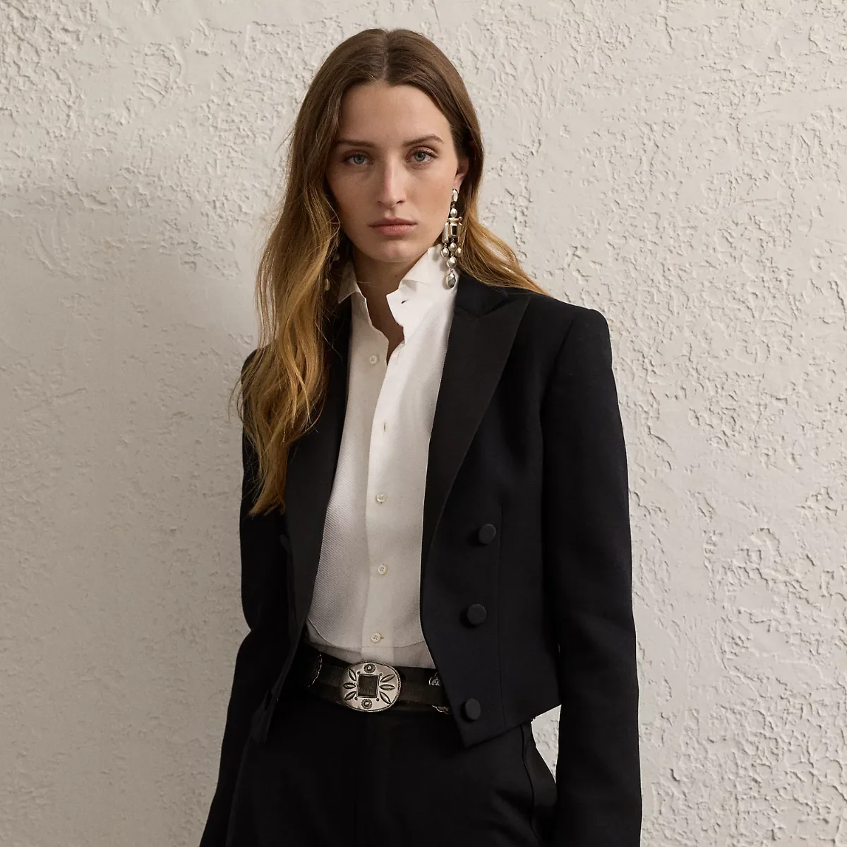 Spencer Wool Crepe Tuxedo Jacket by Ralph Lauren