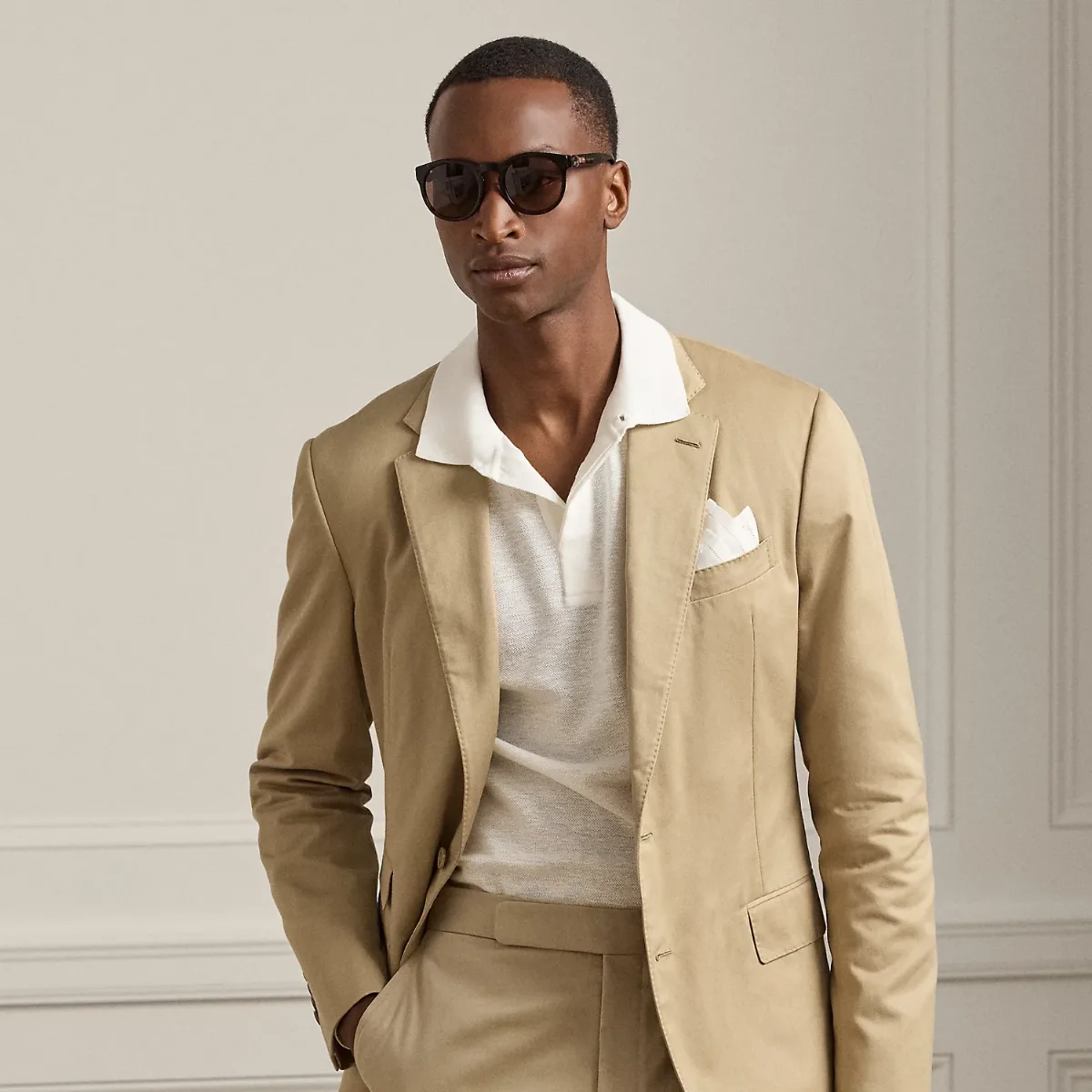 Kent Hand-Tailored Sateen Suit Jacket by Ralph Lauren