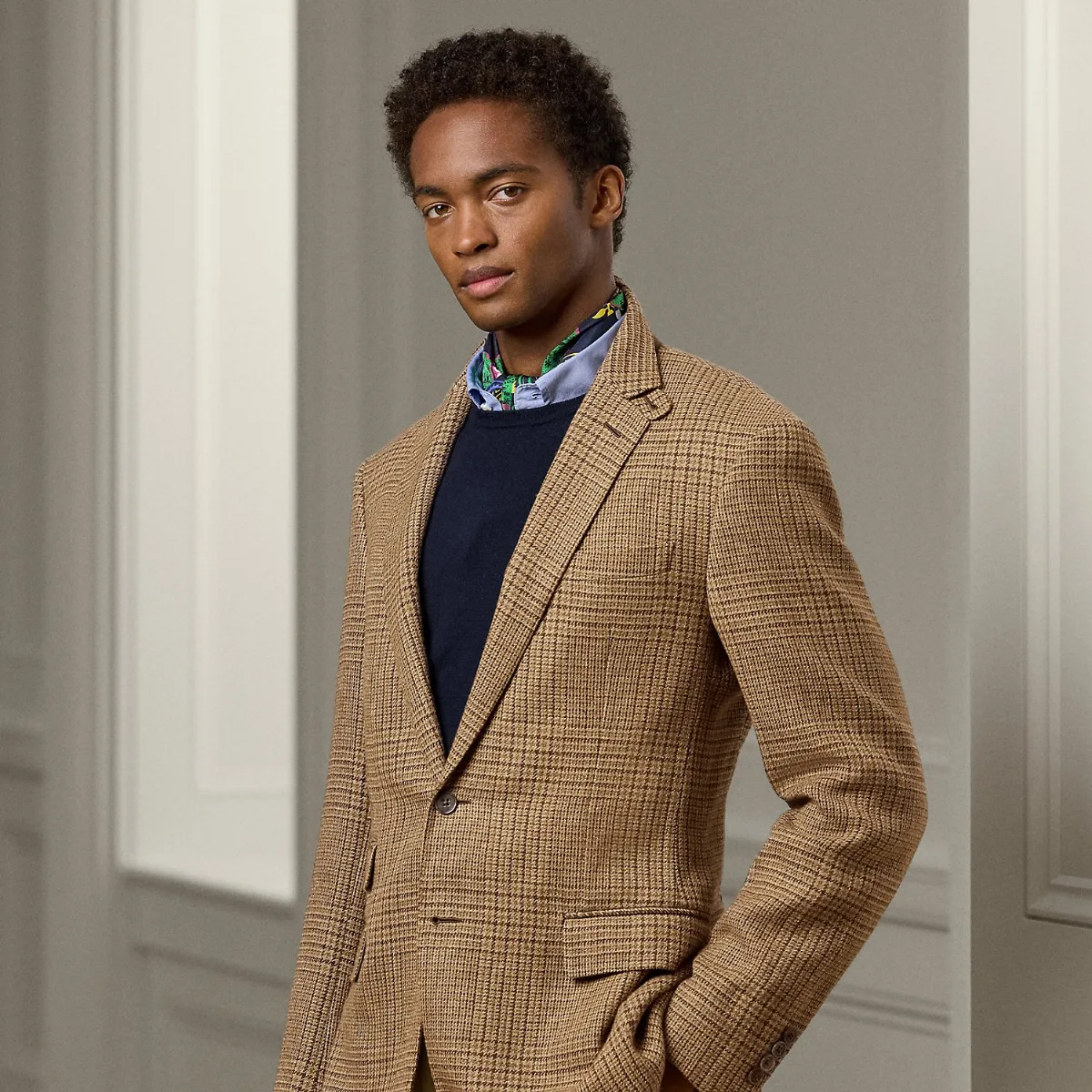 Kent Hand-Tailored Plaid Suit Jacket by Ralph Lauren