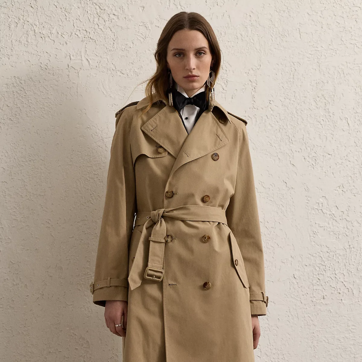 Niles Cotton Twill Trench Coat by Ralph Lauren