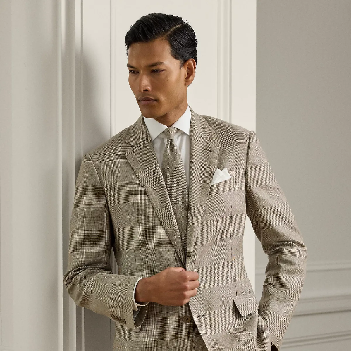 Kent Hand-Tailored Glen Plaid Jacket by Ralph Lauren