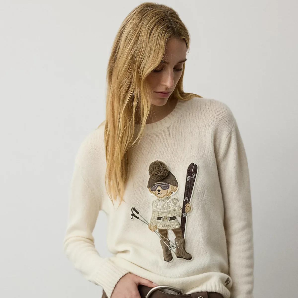 Holiday Polo Bear Cashmere Sweater by Ralph Lauren