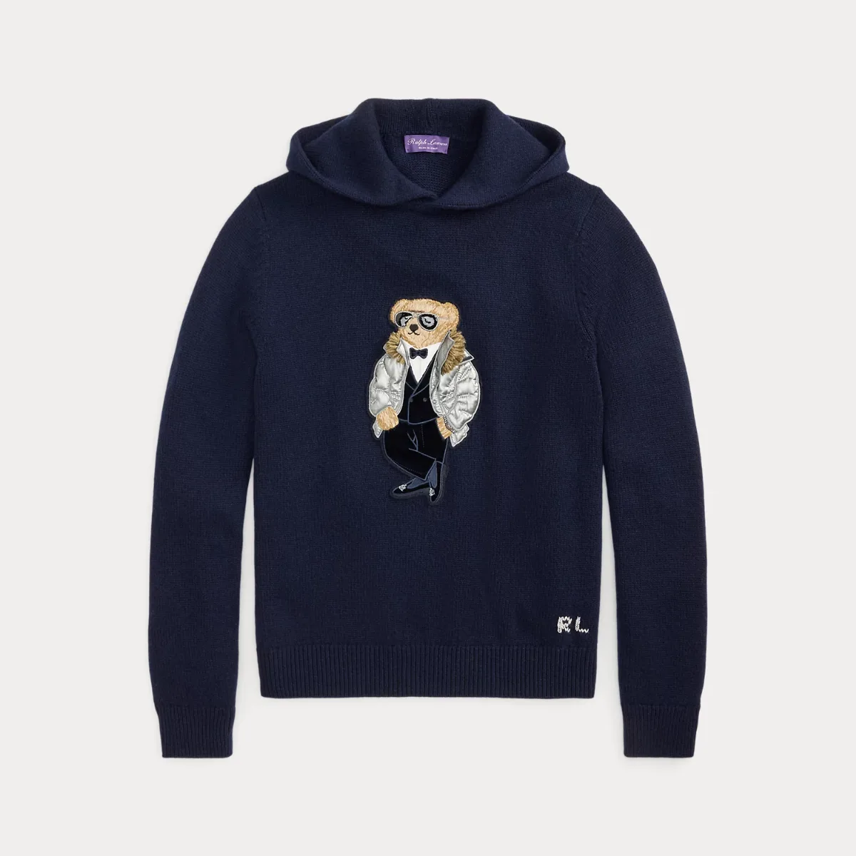 Polo Bear Cashmere Hooded Sweater by Ralph Lauren