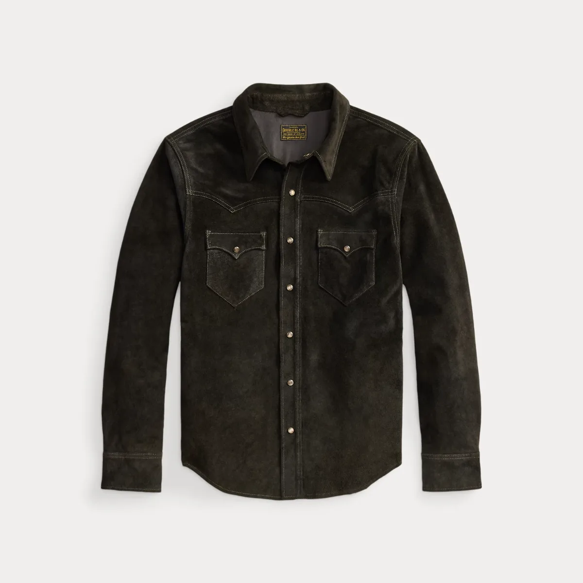 Suede Western Shirt Jacket by Ralph Lauren