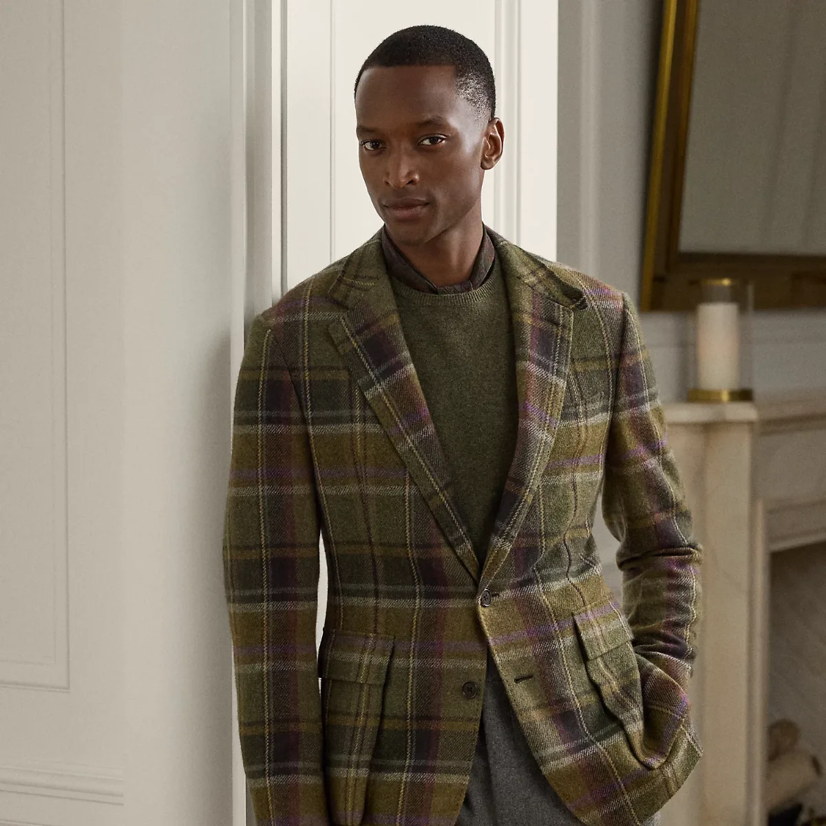 Kent Hand-Tailored Plaid Sport Coat by Ralph Lauren