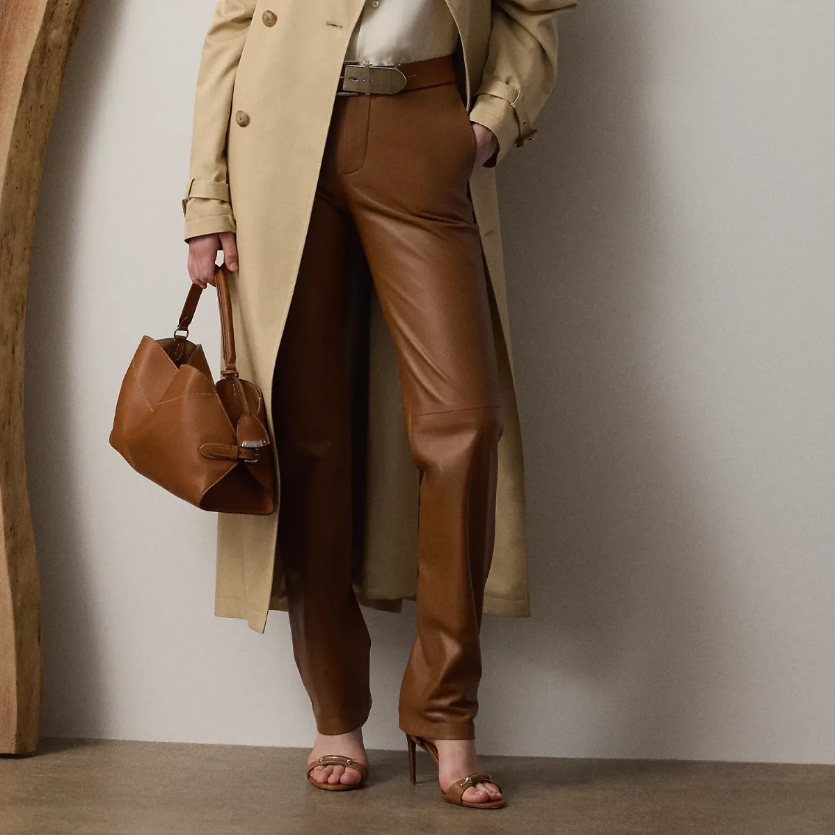 Benjamen Lambskin Pant by Ralph Lauren