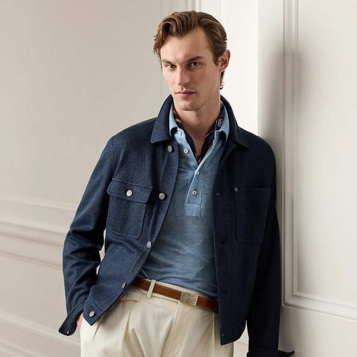 Ryder Knit Linen-Cotton Jacket by Ralph Lauren