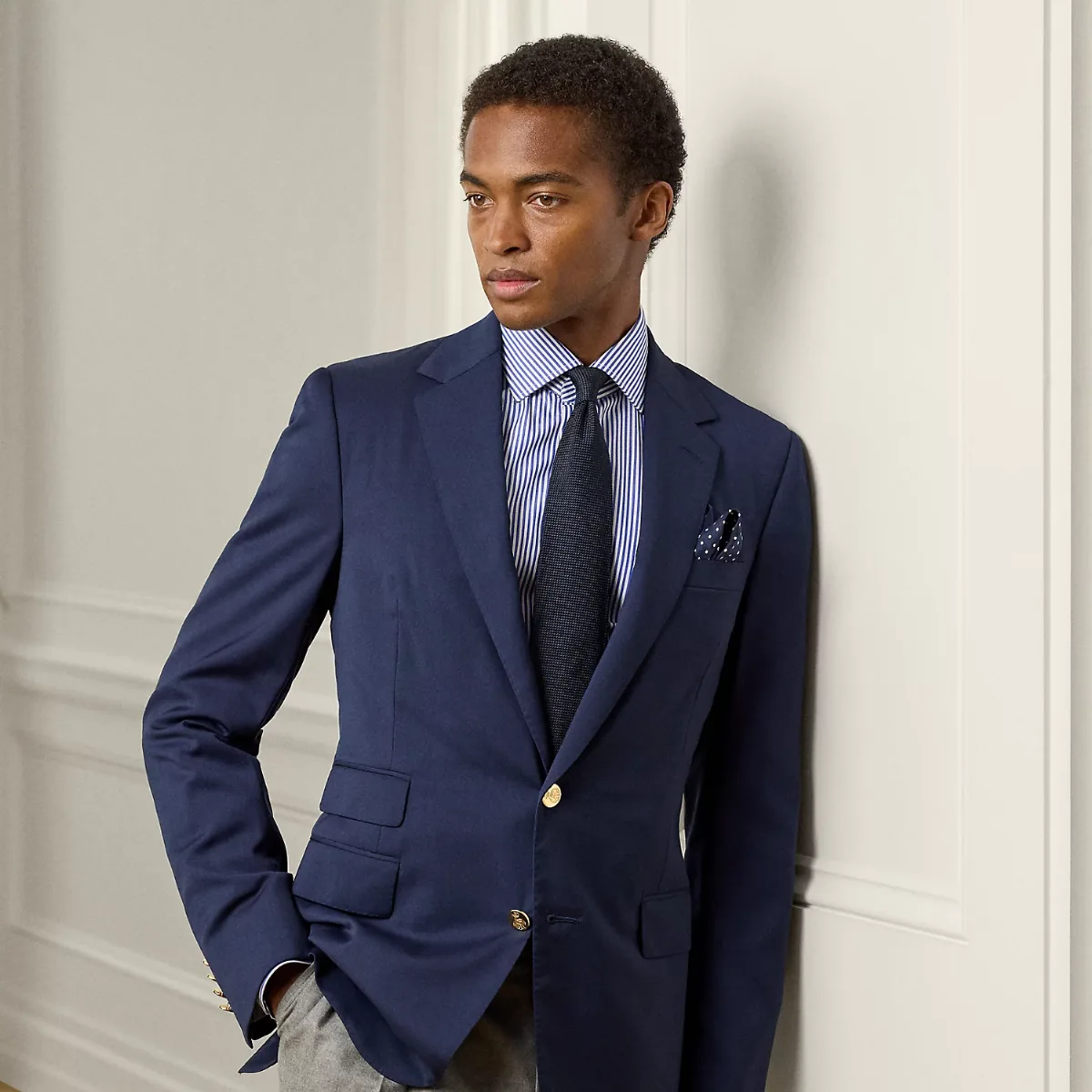 Gregory Hand-Tailored Wool Serge Blazer by Ralph Lauren