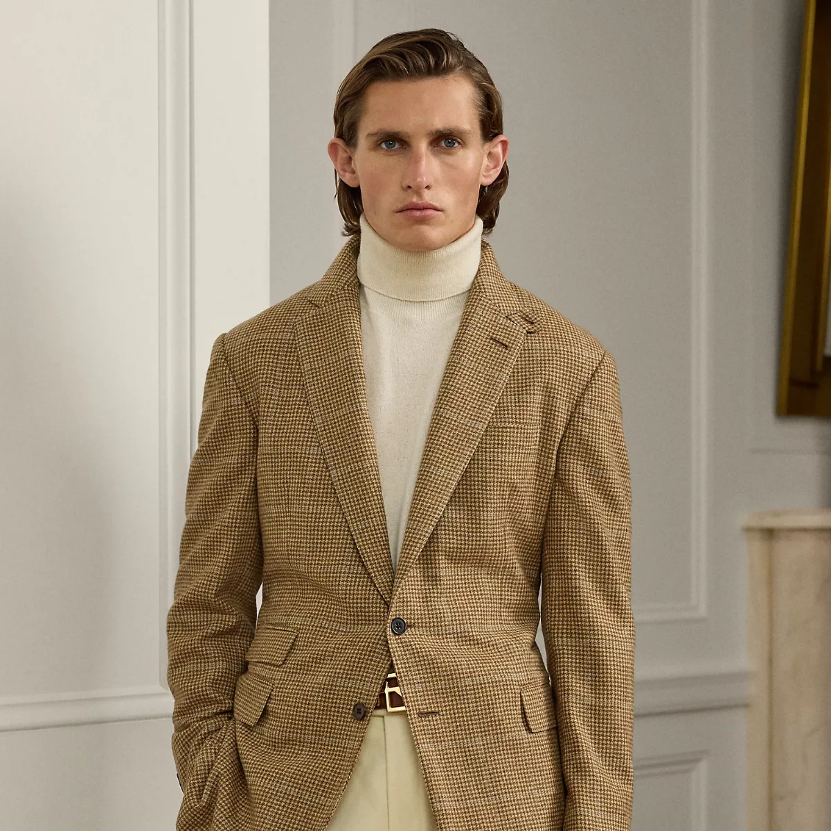 Kent Hand-Tailored Houndstooth Jacket by Ralph Lauren