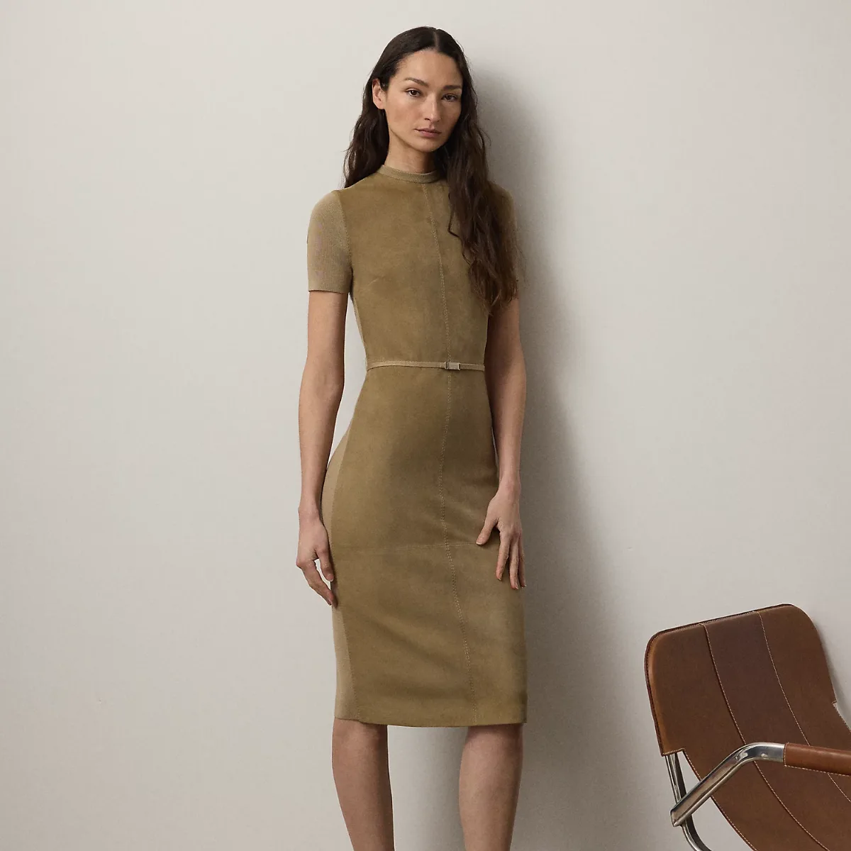 Lindsay Hybrid Short-Sleeve Day Dress by Ralph Lauren