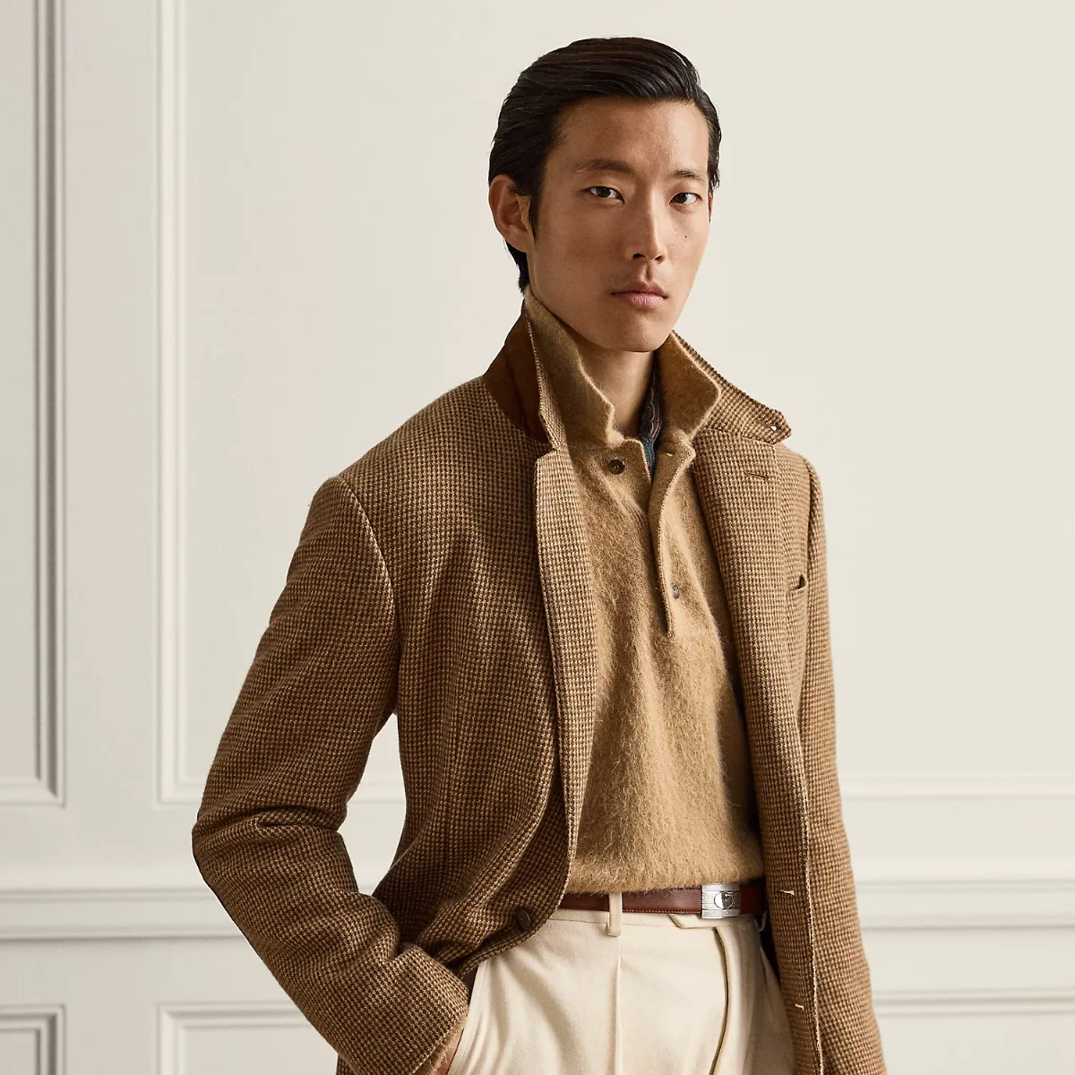 Glenn Hand-Tailored Tick-Weave Jacket by Ralph Lauren