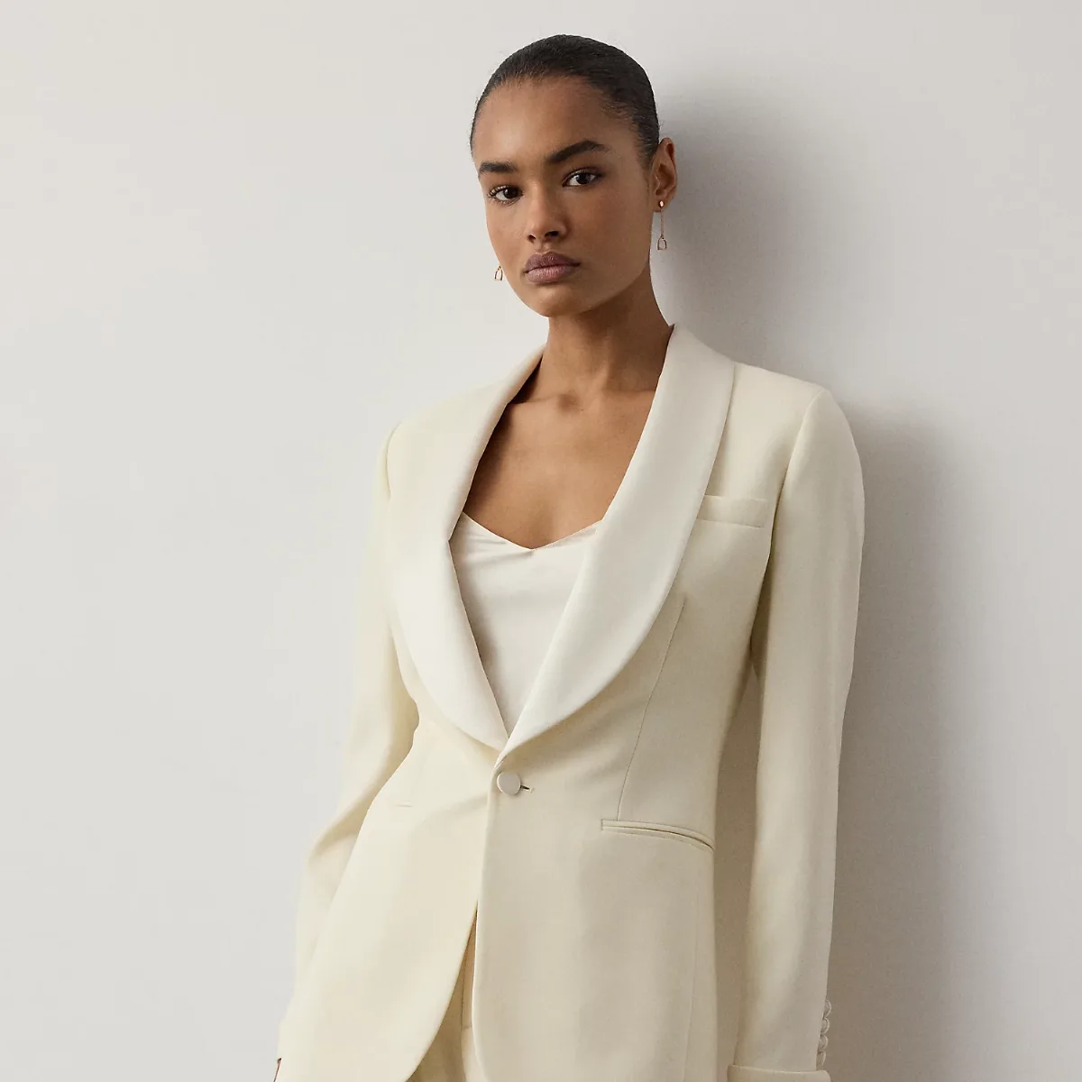 Sawyer Wool Crepe Tuxedo Jacket by Ralph Lauren