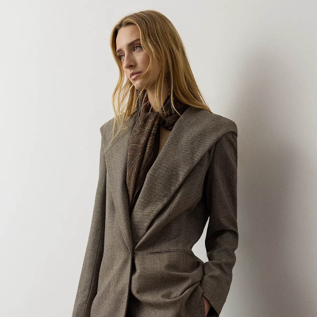Stassie Birdseye Tweed Jacket by Ralph Lauren