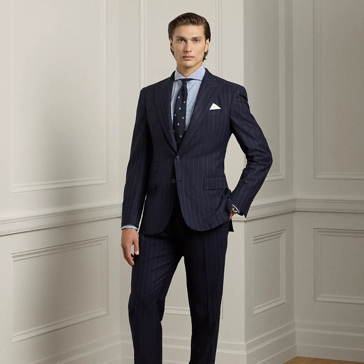 Gregory Hand-Tailored Pinstripe Suit by Ralph Lauren