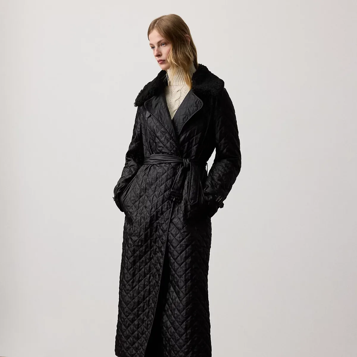 Kayleigh Quilted Twill Coat by Ralph Lauren