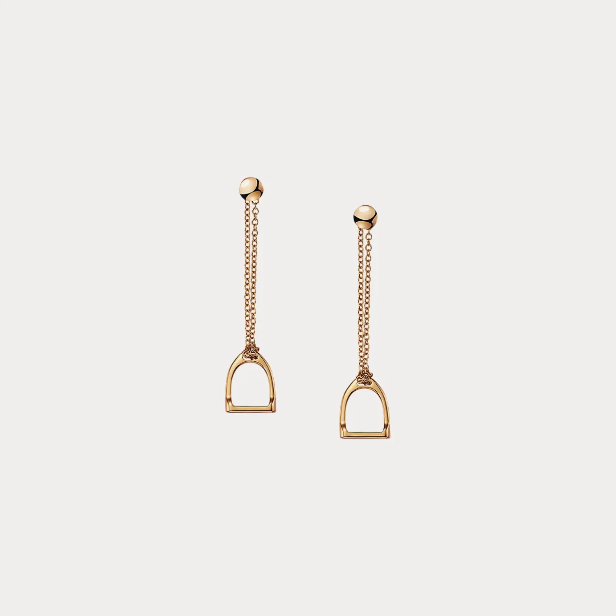 Stirrup Chain Earrings by Ralph Lauren