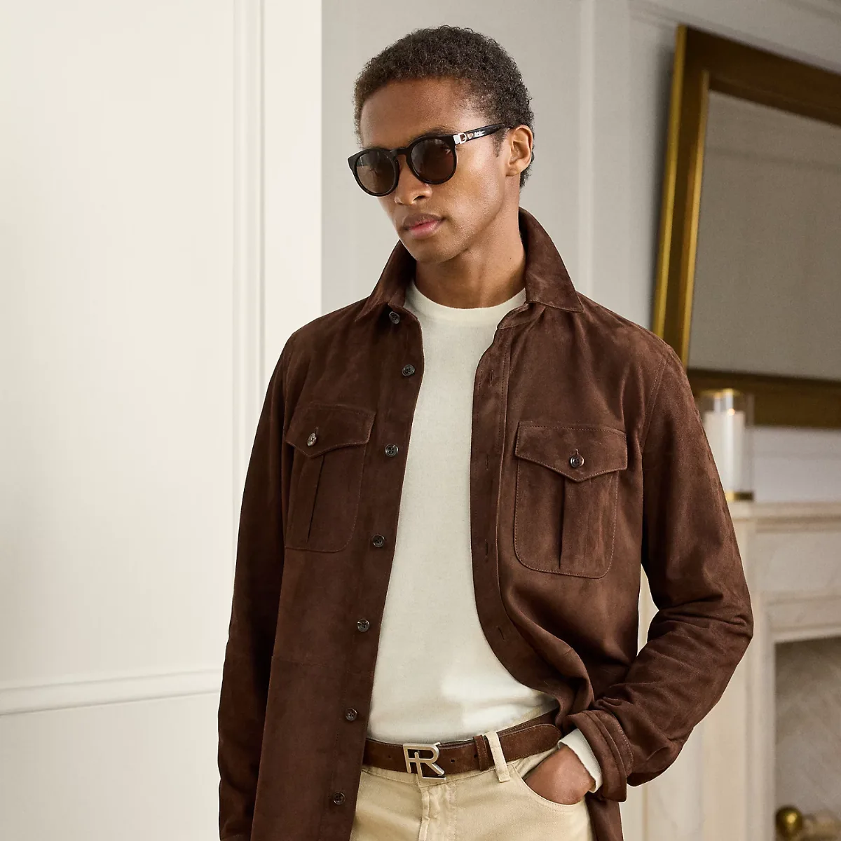 Suede Overshirt