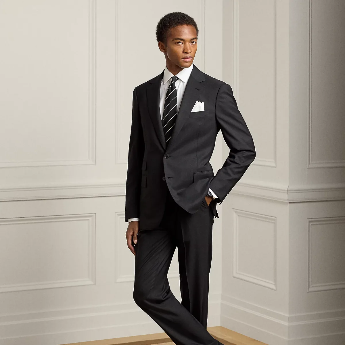Gregory Hand-Tailored Wool Serge Suit by Ralph Lauren