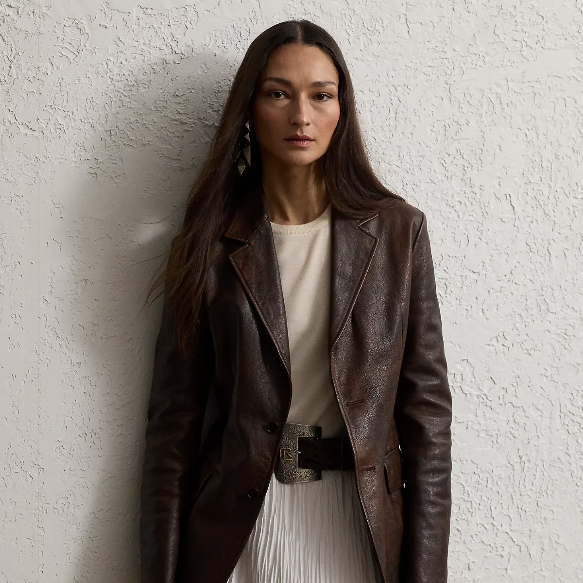 Tomasso Distressed Leather Jacket