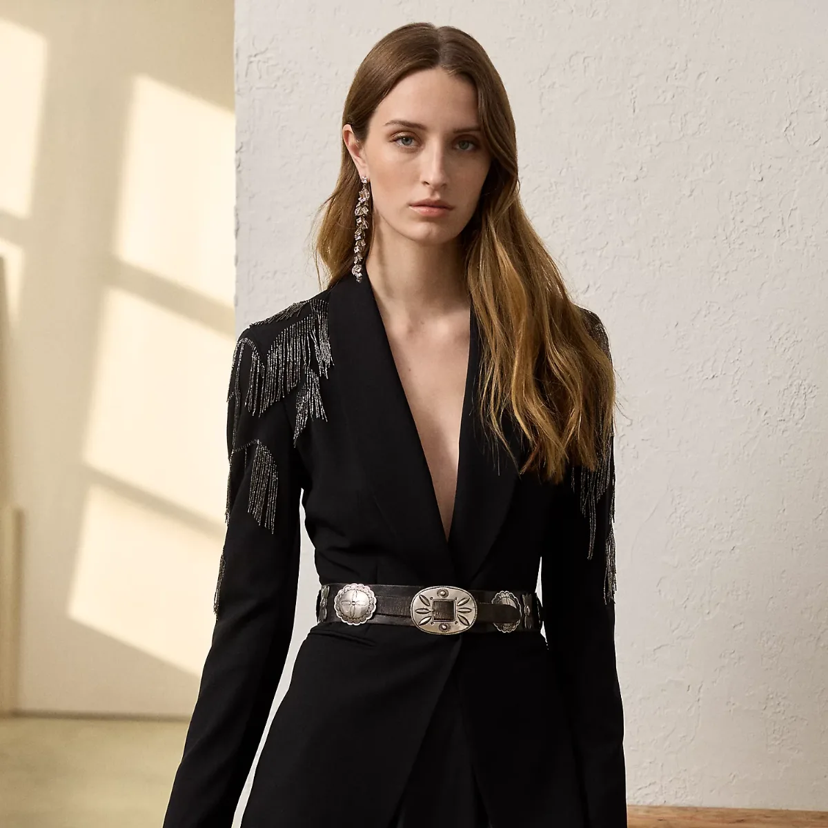 Tamara Embellished Wool Crepe Jacket by Ralph Lauren