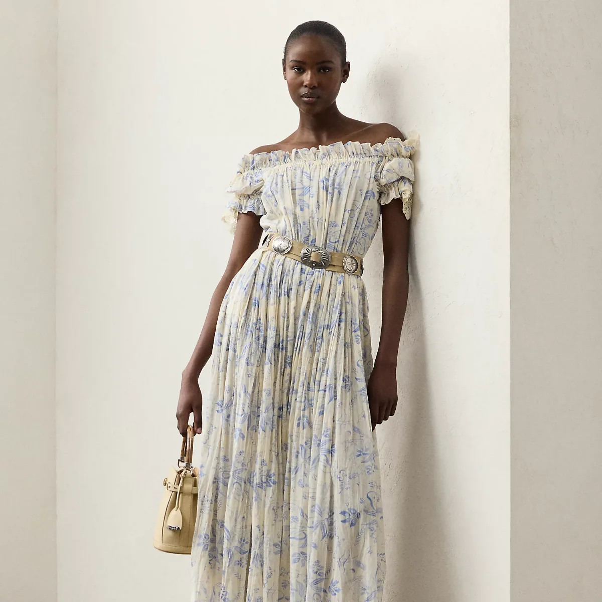 Desarae Floral Cotton Voile Day Dress by Ralph Lauren