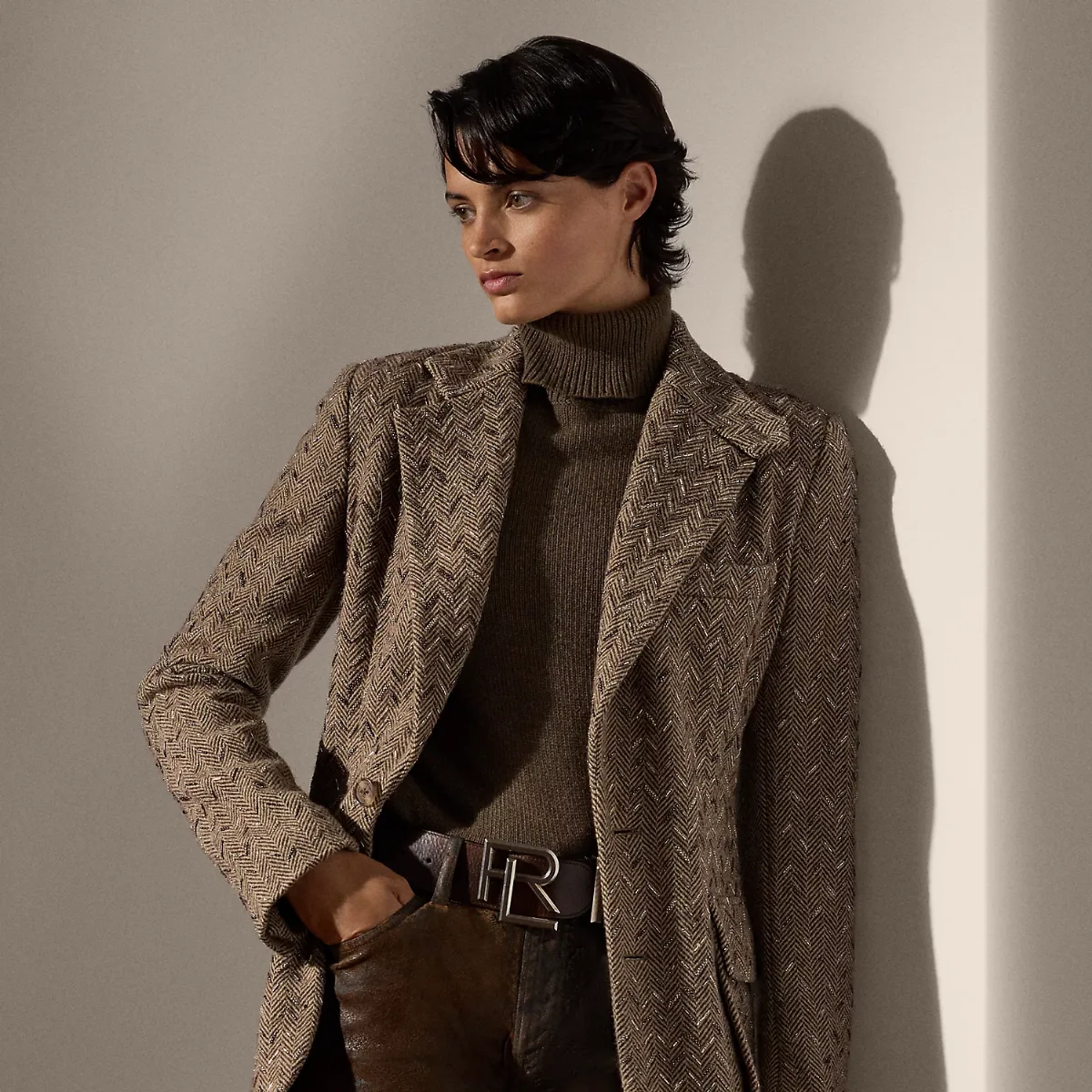 Preston Embellished Herringbone Jacket by Ralph Lauren