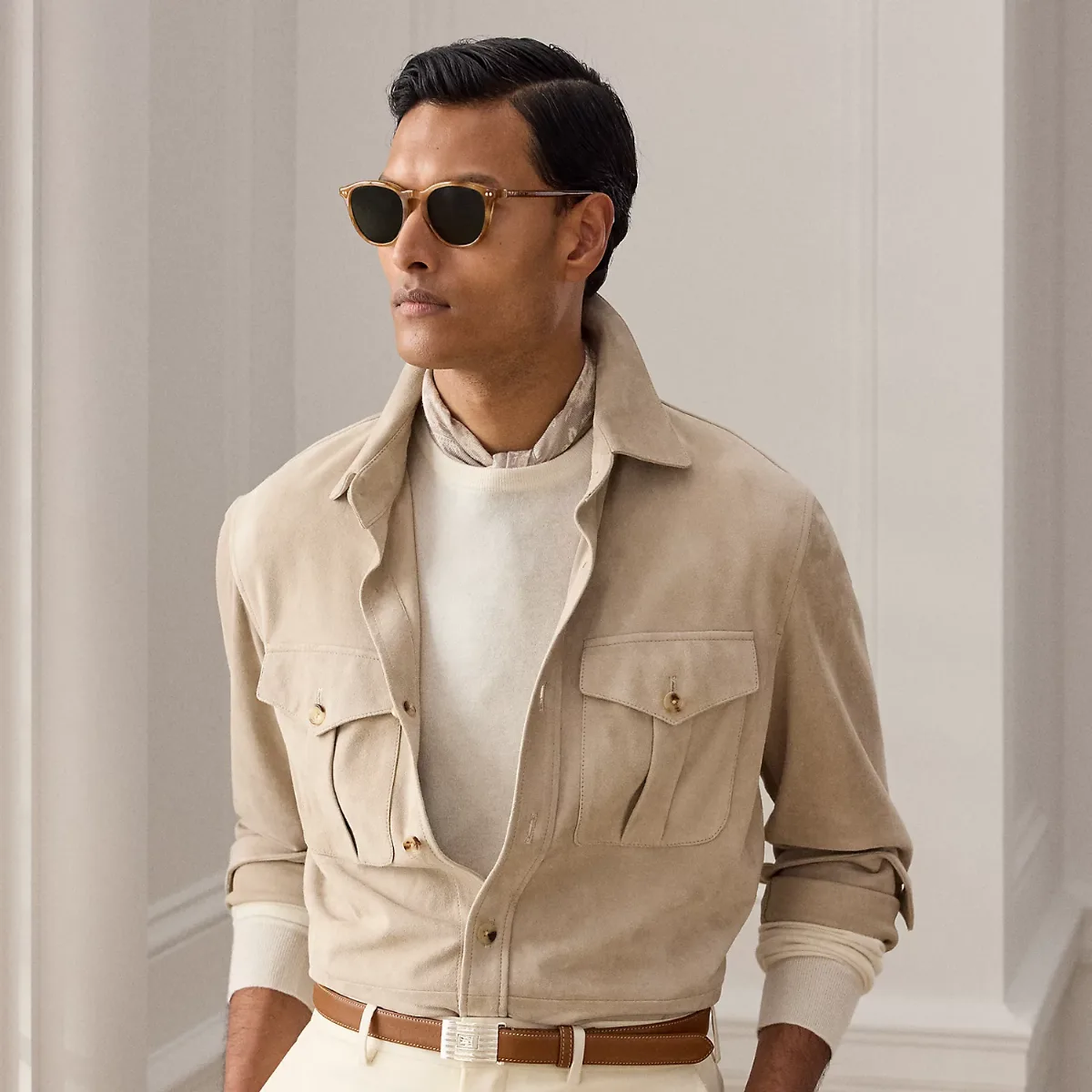 Suede Overshirt