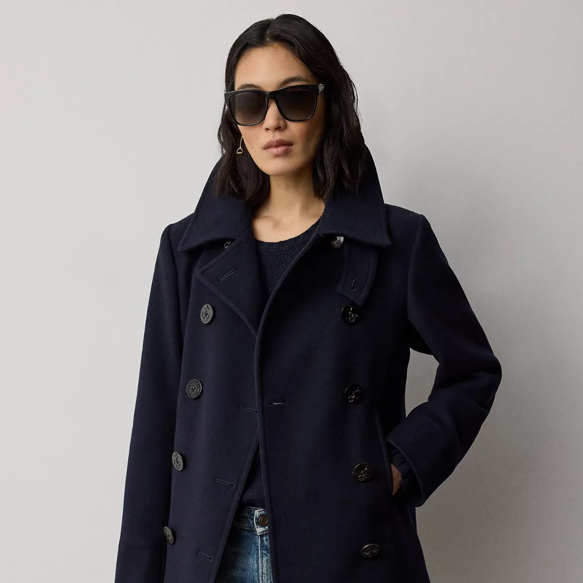 Logan Double-Faced Wool-Cashmere Peacoat by Ralph Lauren