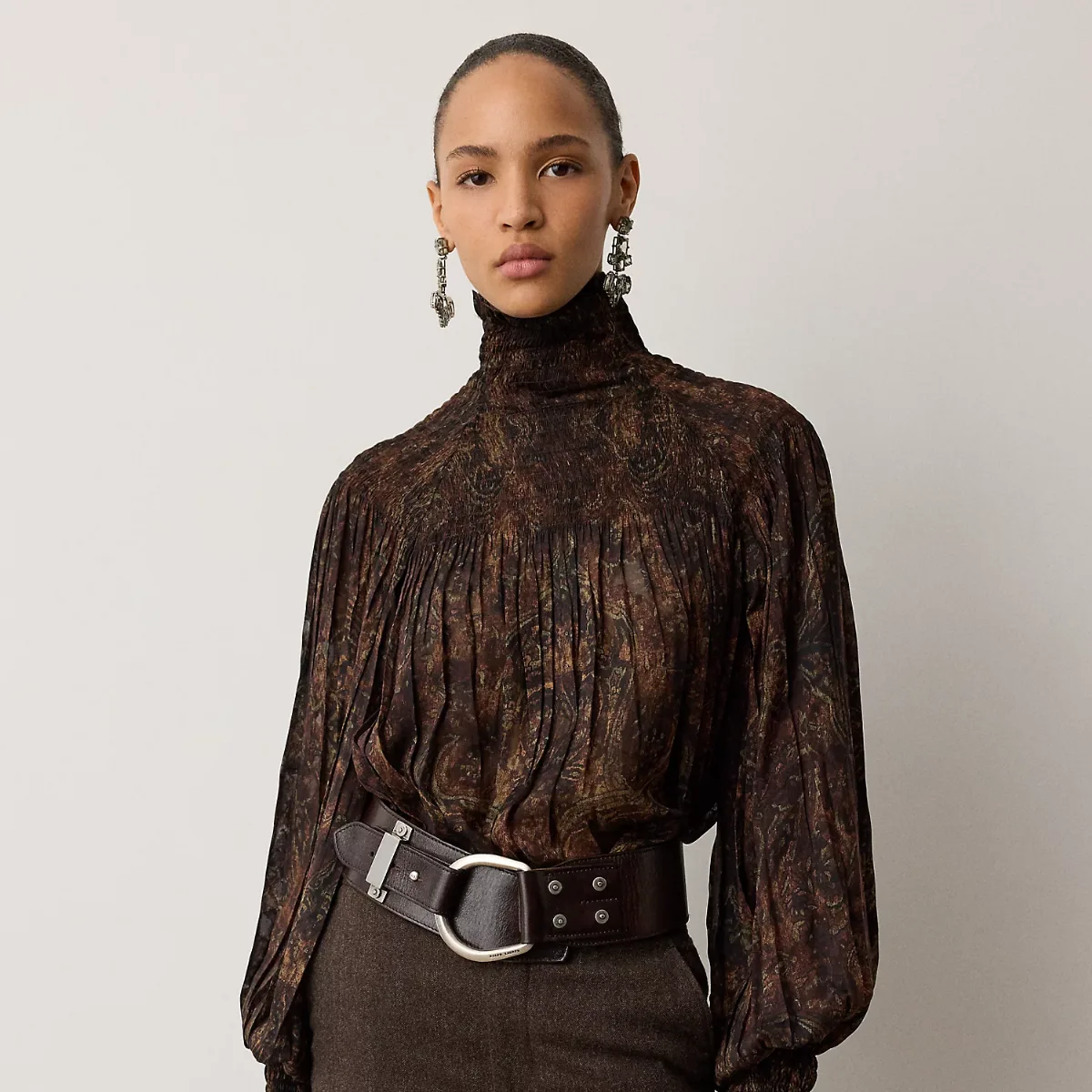 Maddison Paisley Fil Coupé Top by Ralph Lauren