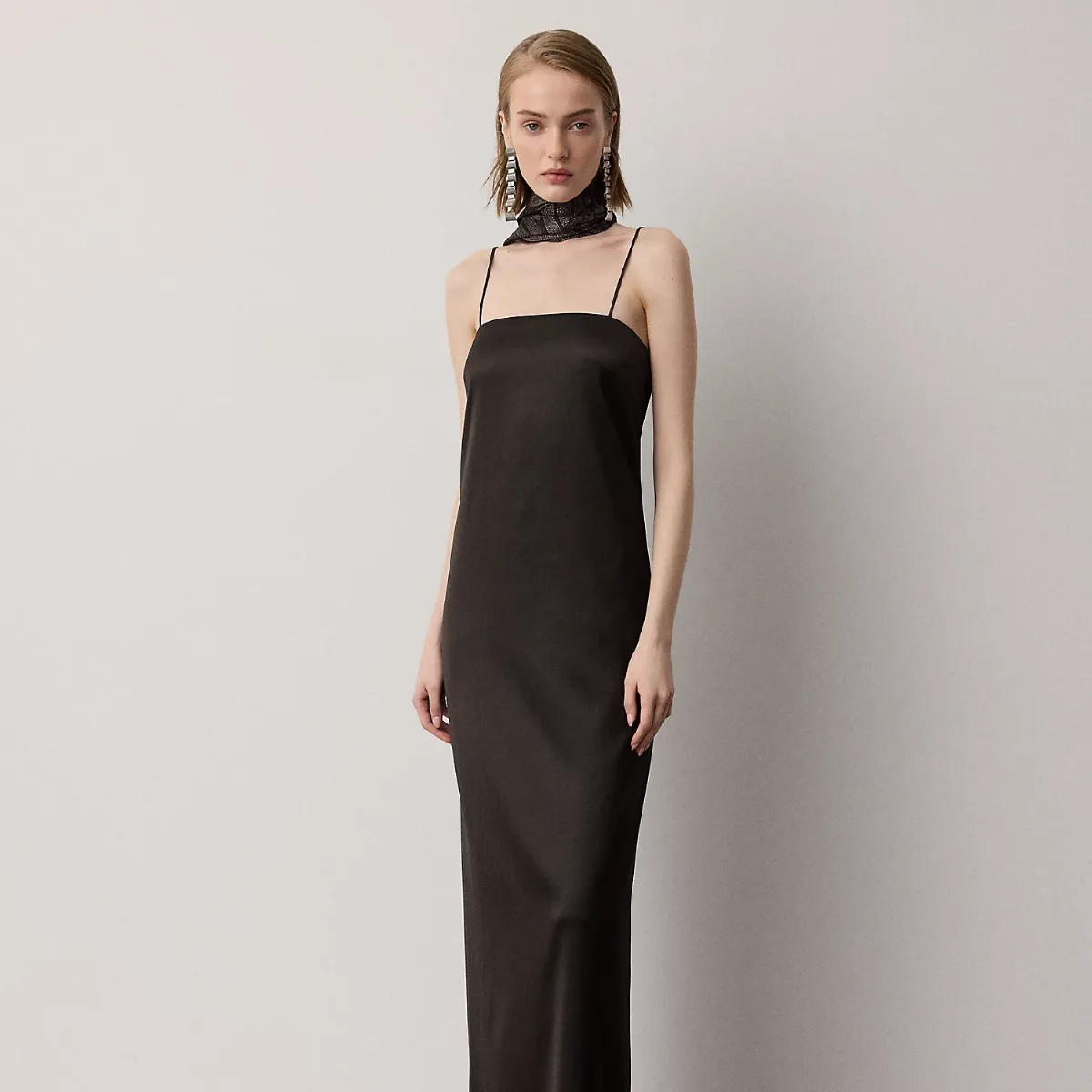 Demetrius Satin Evening Dress by Ralph Lauren