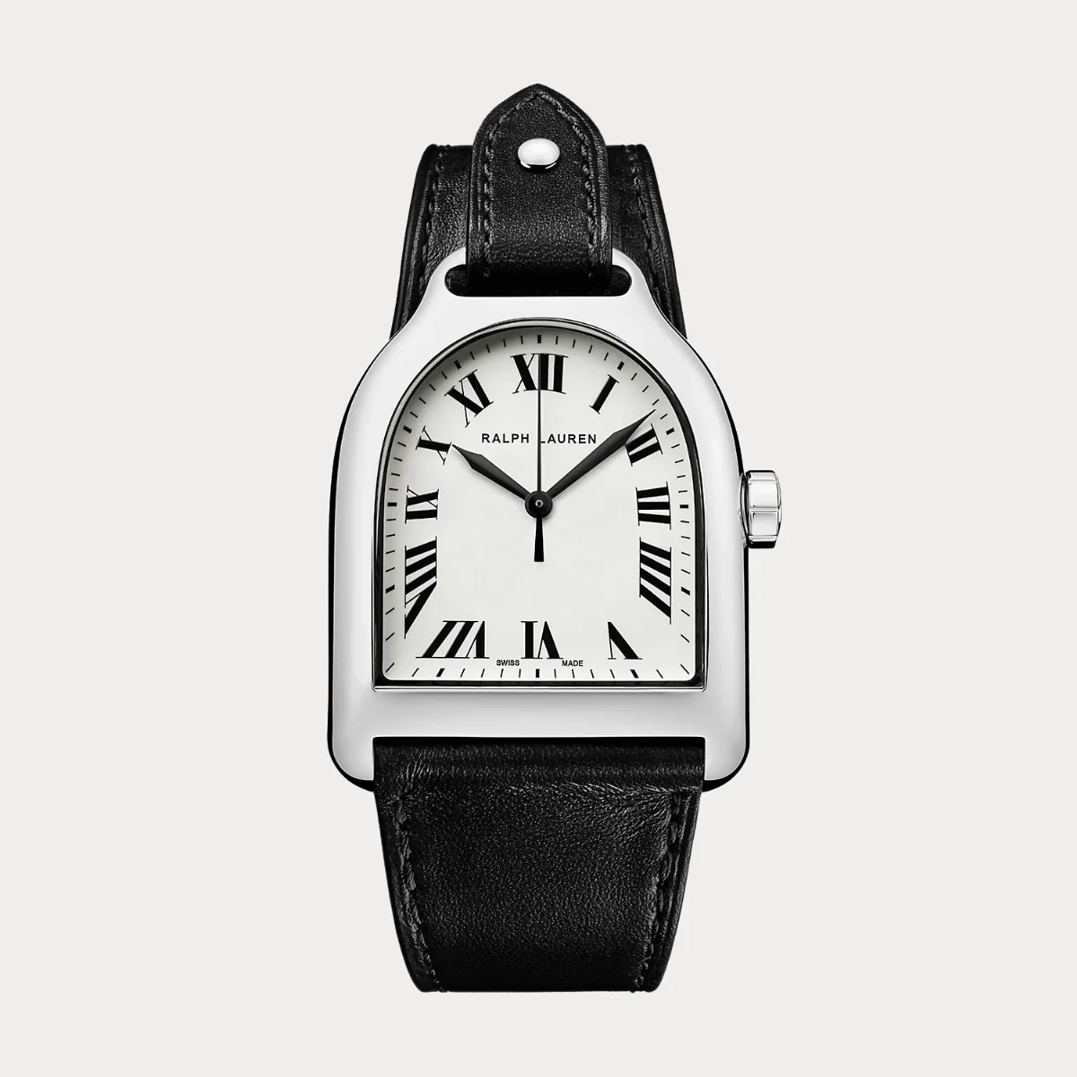 Stirrup Large Steel White Dial by Ralph Lauren