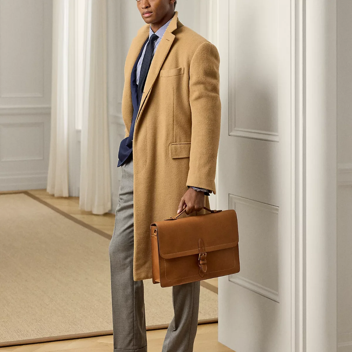 Bedford Calfskin Briefcase by Ralph Lauren