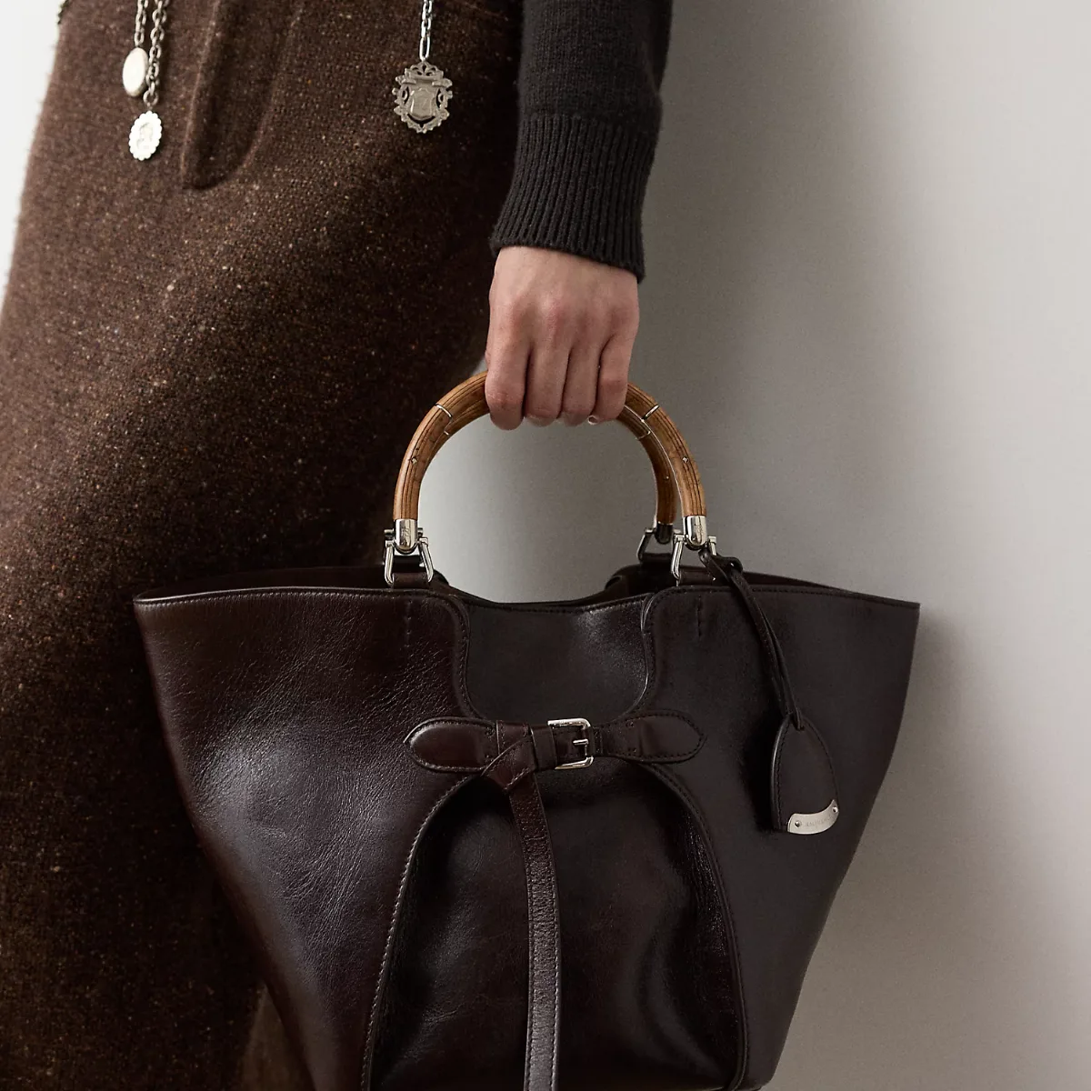 The Ralph Washed Leather Tote by Ralph Lauren