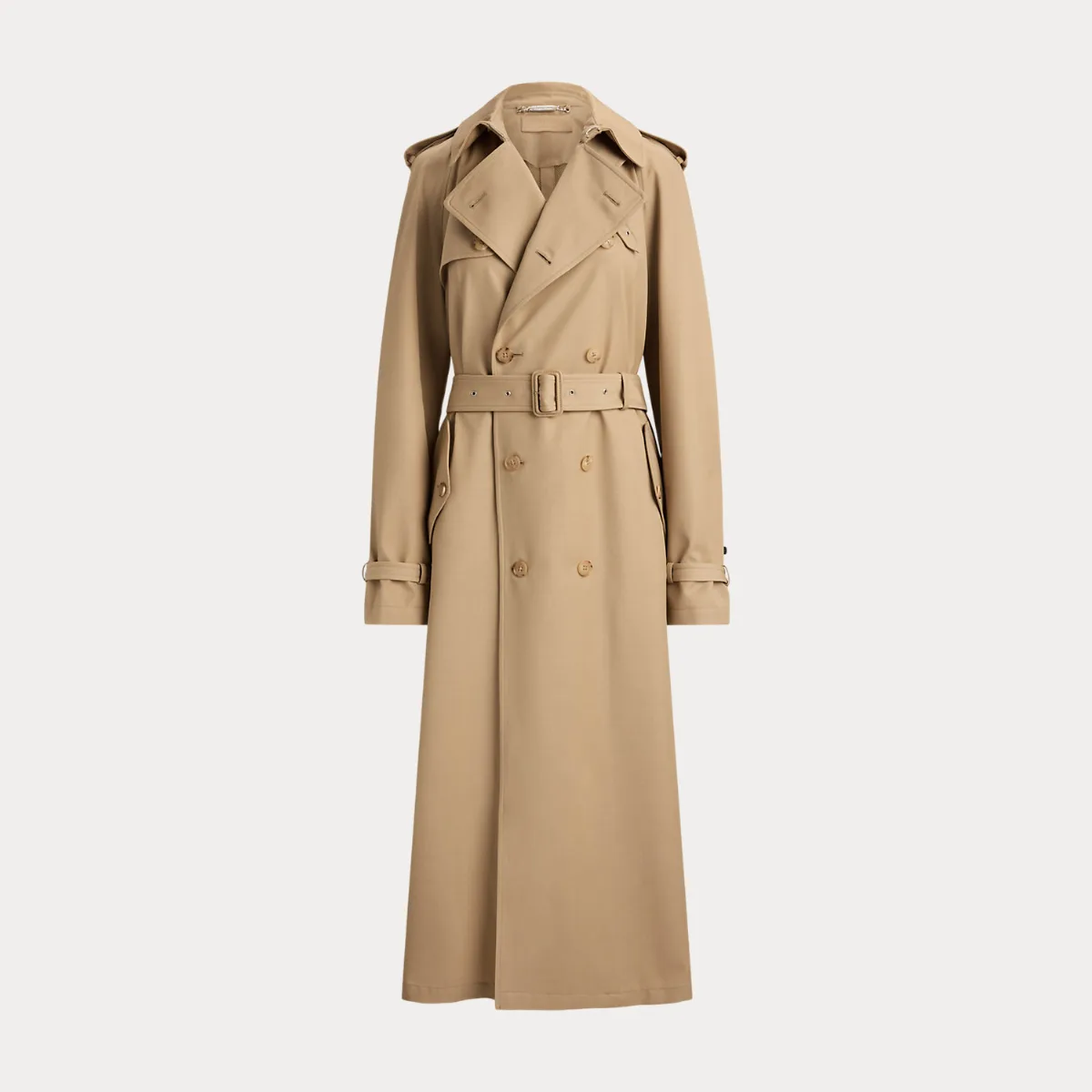 Alecia Wool Gabardine Trench Coat by Ralph Lauren