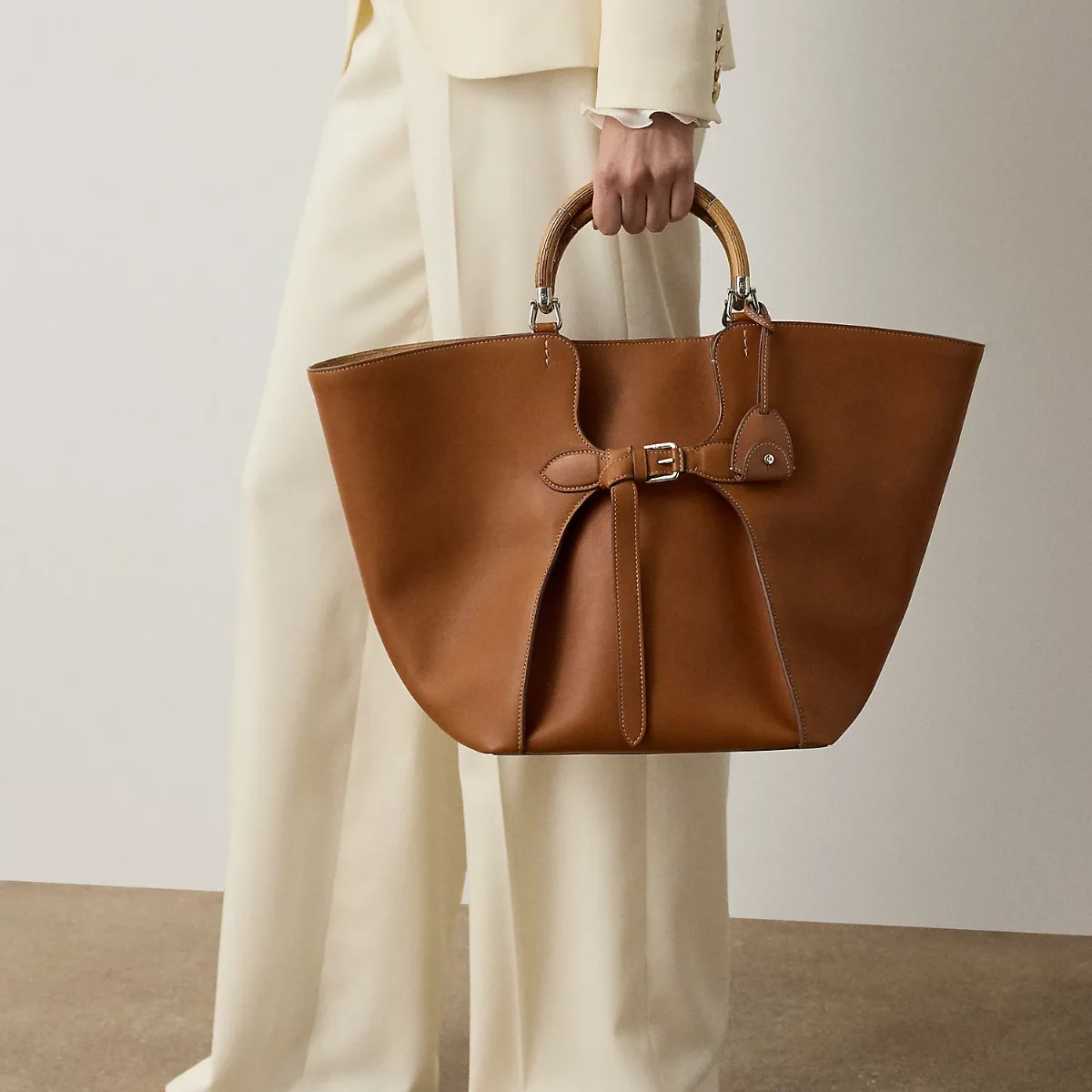 The Ralph Calfskin Large Tote by Ralph Lauren
