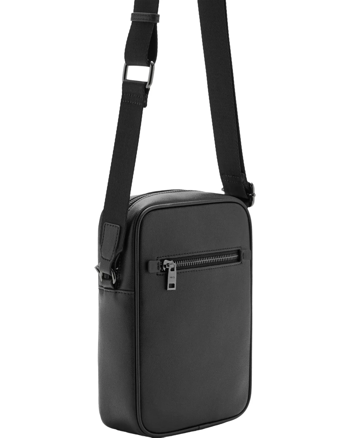 Zipper Leather Bag by Mango