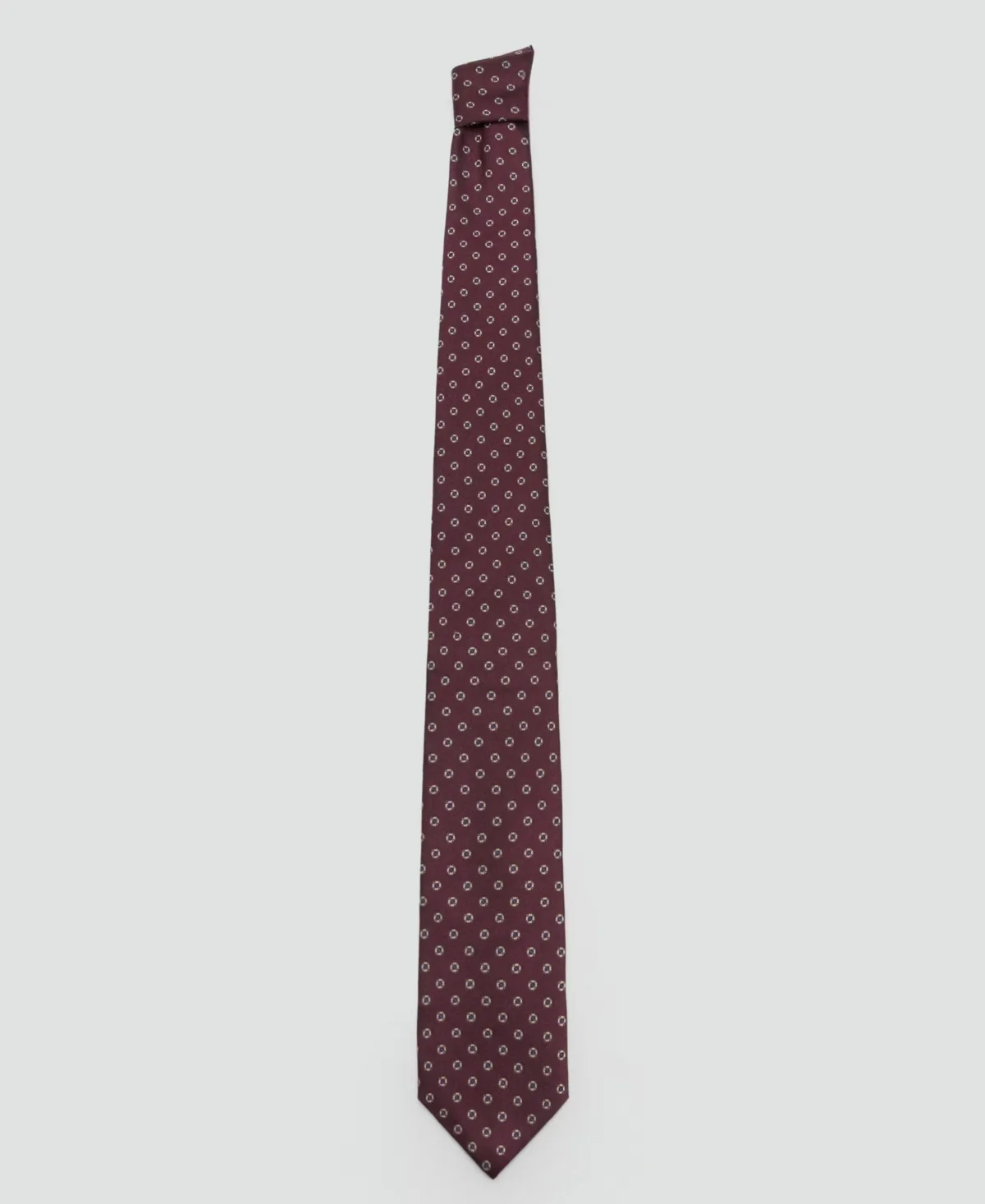 Geo8 Printed Silk-Blend Tie by Mango