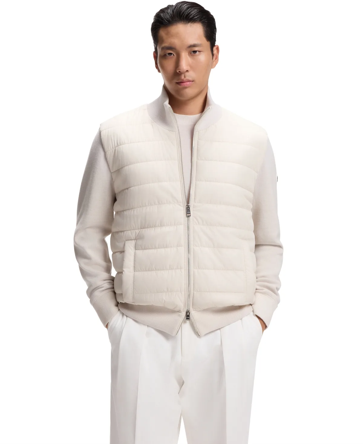 Virgin-Wool Regular-Fit Jacket by Hugo Boss