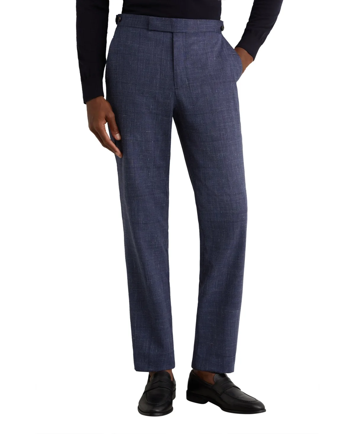Penso Wool-Blend Check Classic-Fit Suit Pants by Reiss