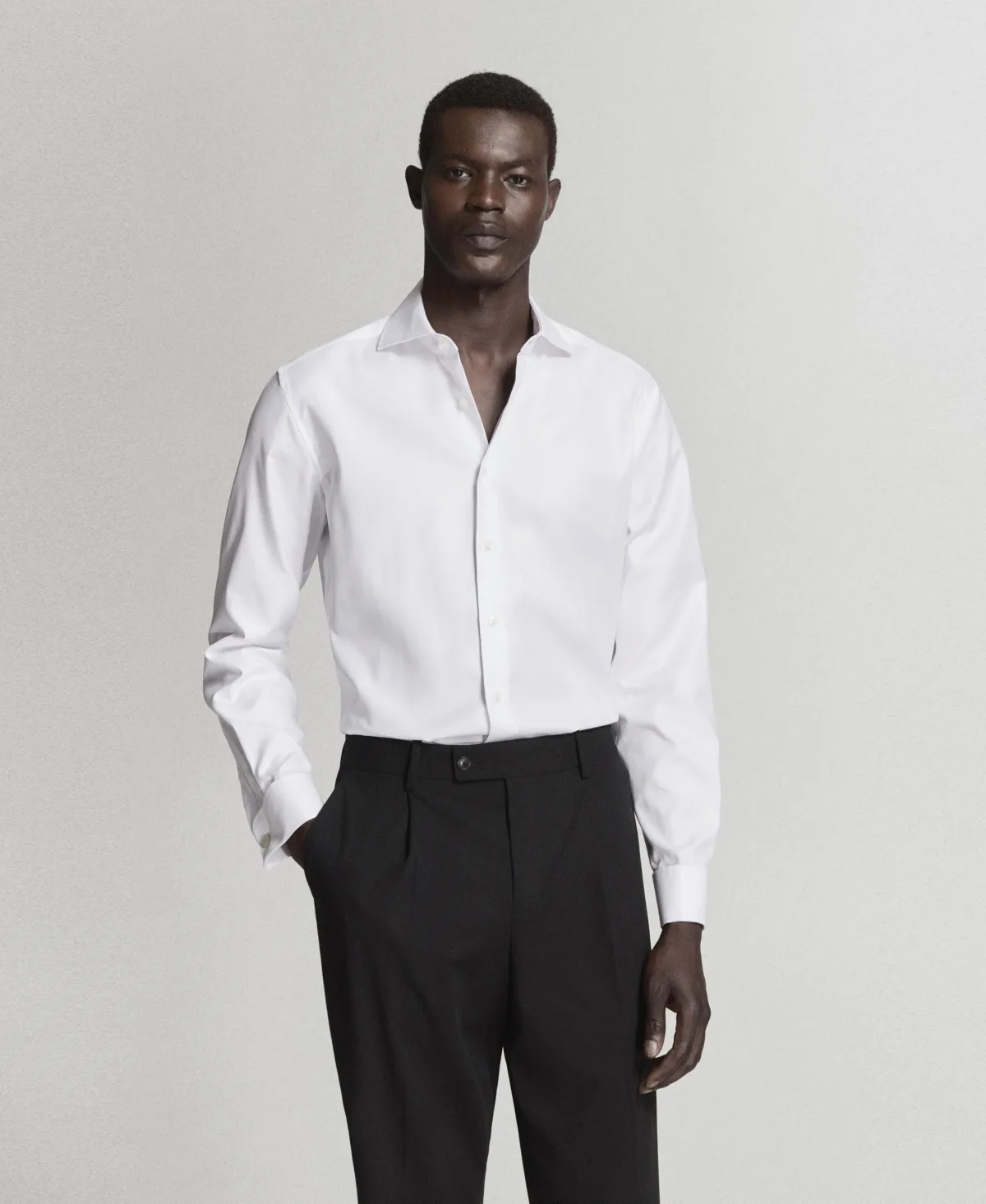 Cotton Slim-Fit Suit Shirt by Mango