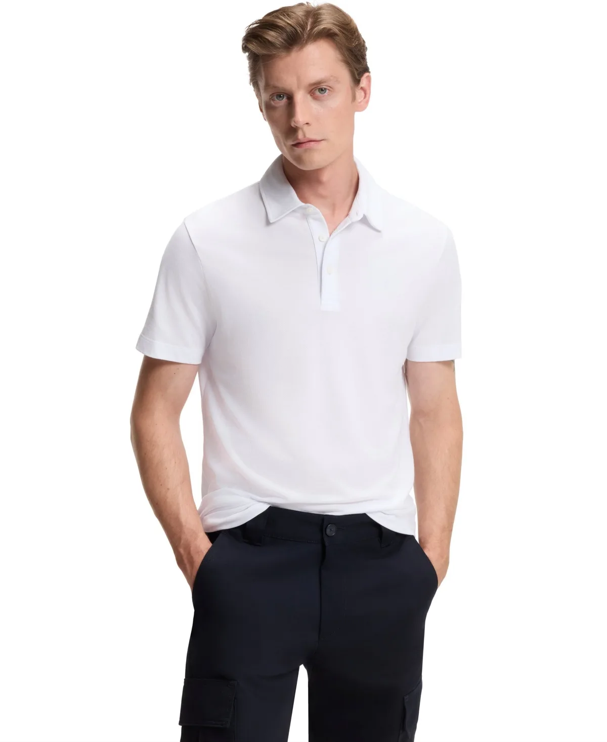Beckham x Boss Cotton Silk Polo Shirt by Hugo Boss