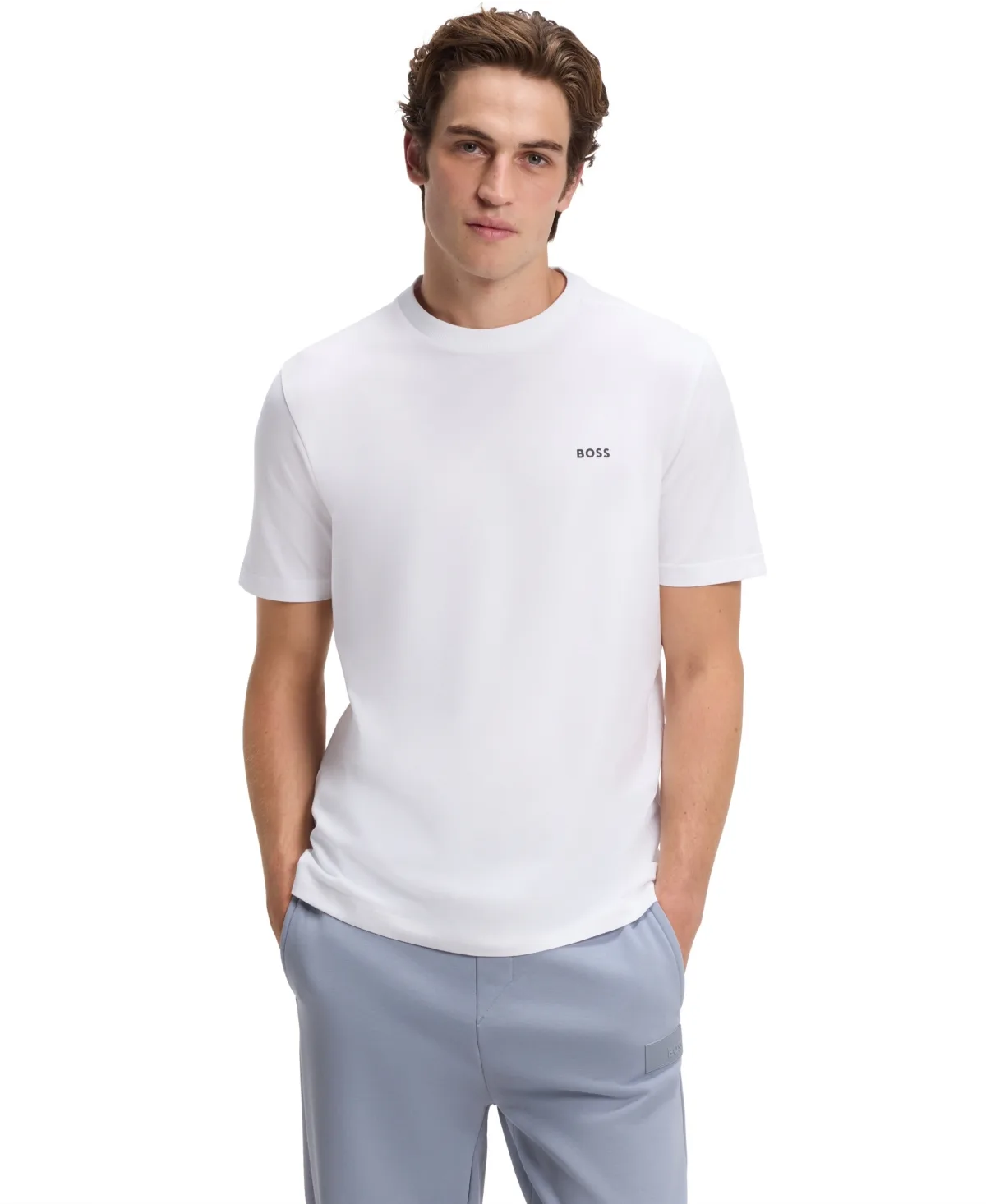 Contrast Logo Regular-Fit T-Shirt by Hugo Boss