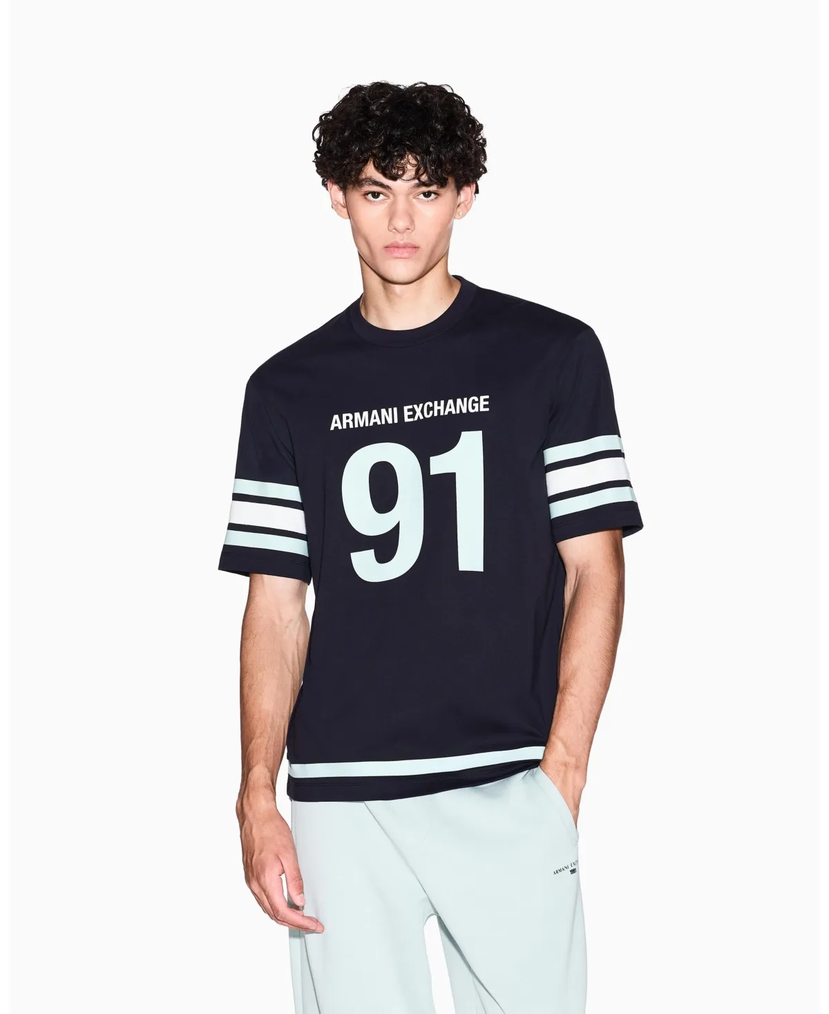 "91" Jersey T-Shirt by A|x Armani Exchange
