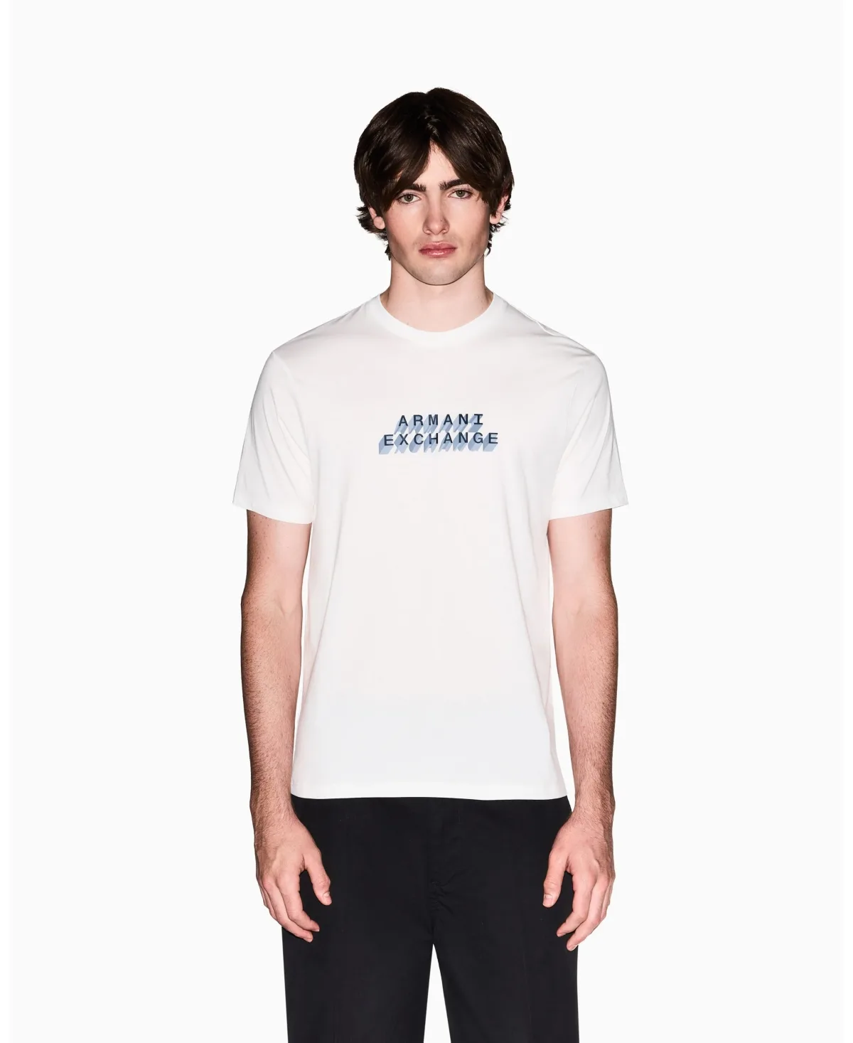 Short Sleeve 3D Logo T-Shirt by A|x Armani Exchange