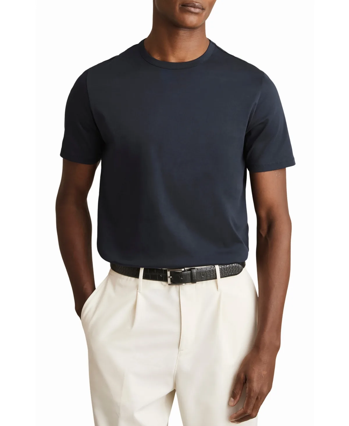 Count Air-Water Cotton Tailored-Fit T-Shirt by Reiss