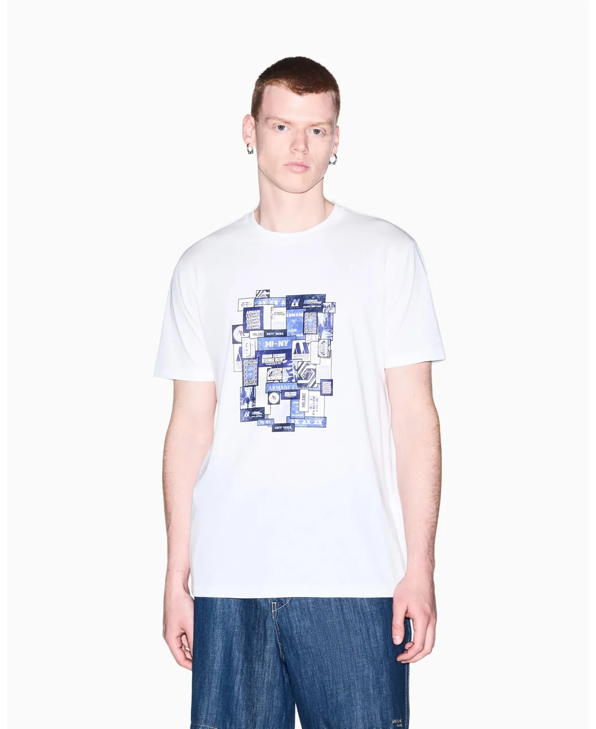 Collage Box T-Shirt by A|x Armani Exchange