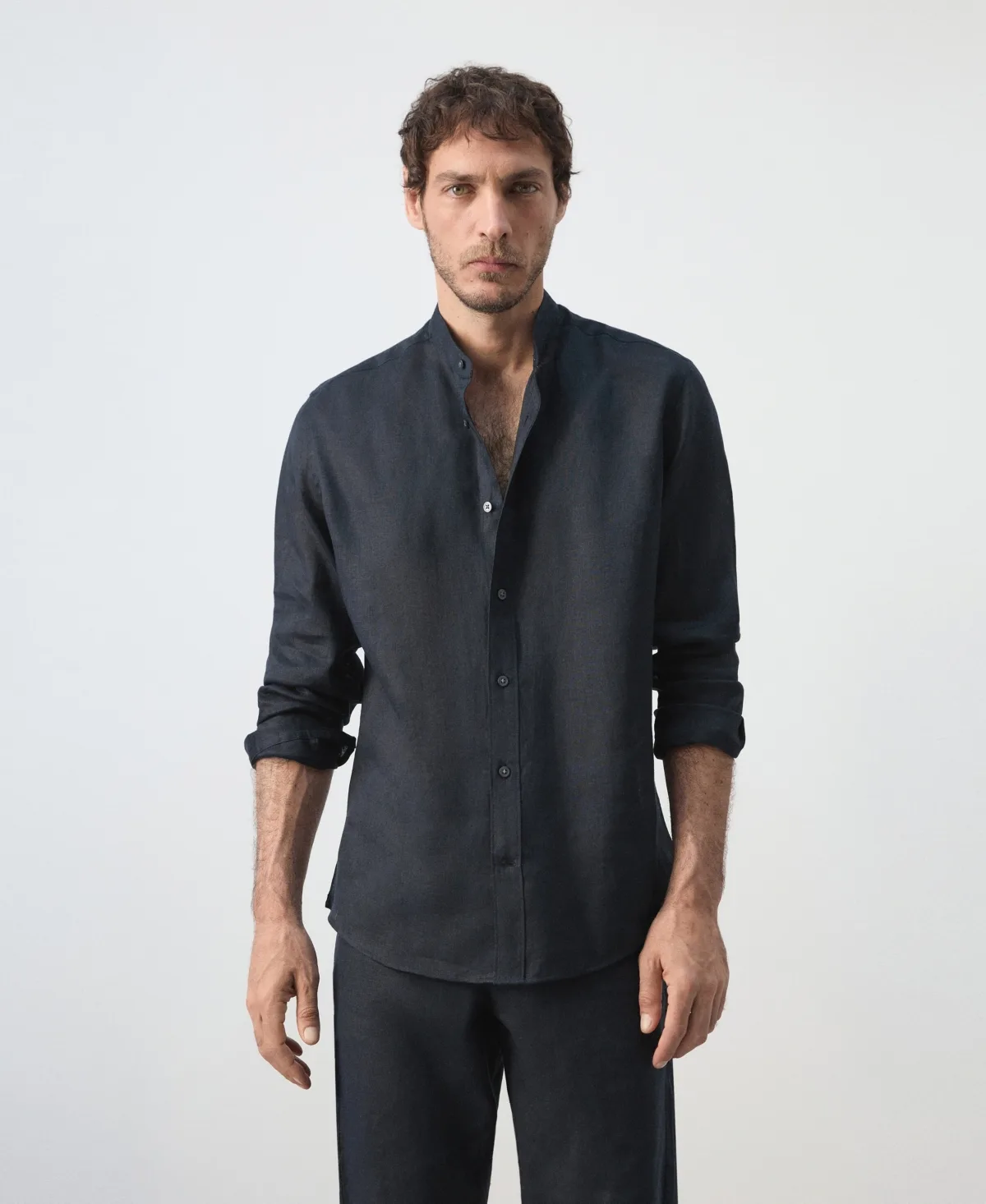 Regular-Fit Linen Shirt by Mango